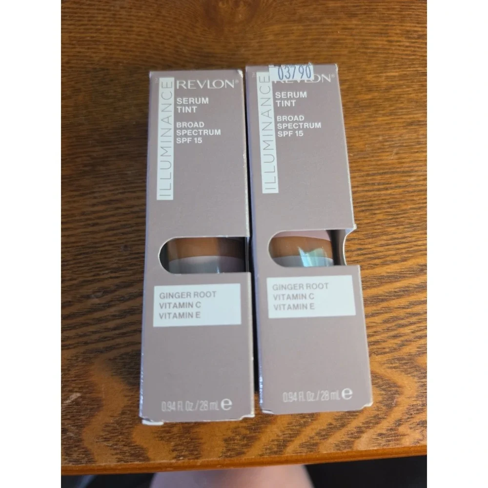 2 Revlon Illuminance Serum Tint Broad Spectrum SPF 15 New 0.94oz 28ml 517 Amber